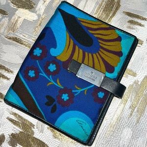 RARE AUTHENTIC GUCCI BLUE CANVAS AGENDA NOTEBOOK